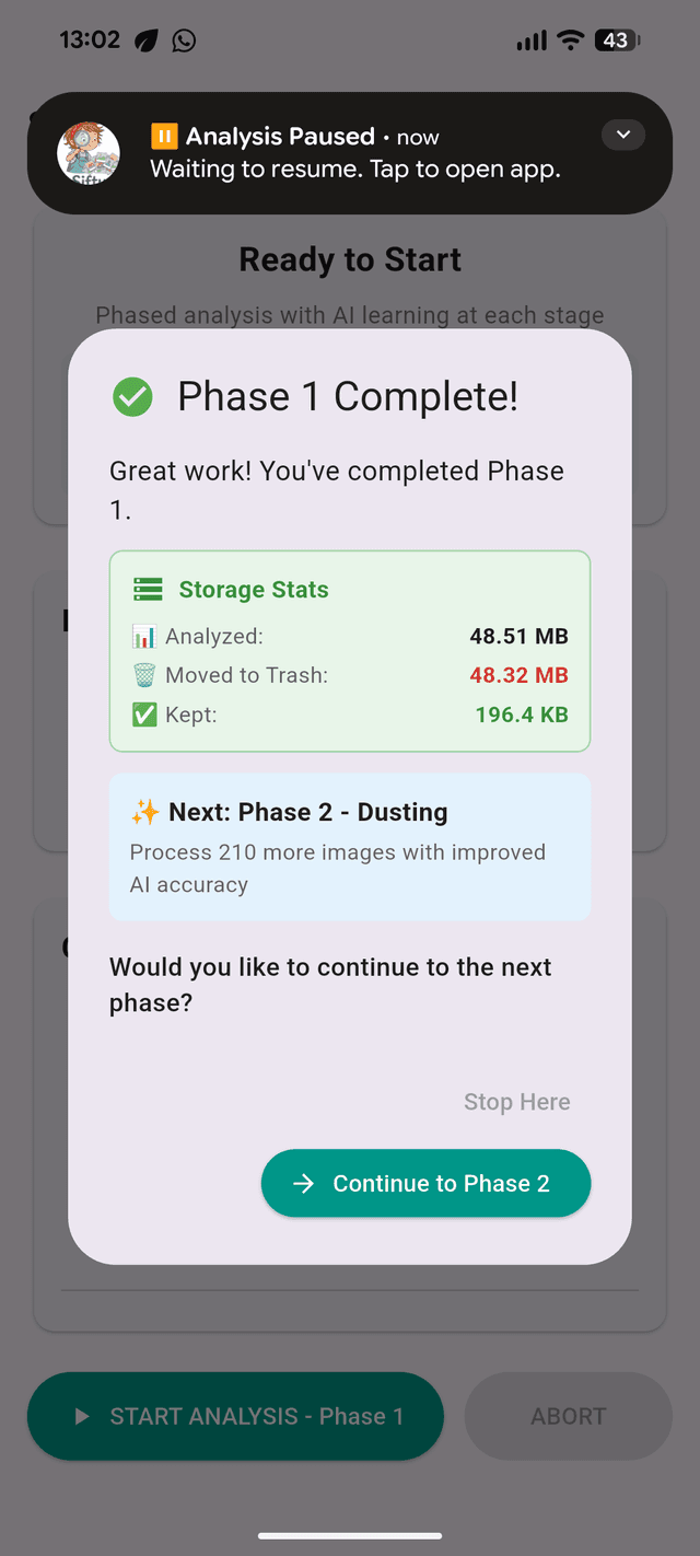 Phase Complete - Storage Stats